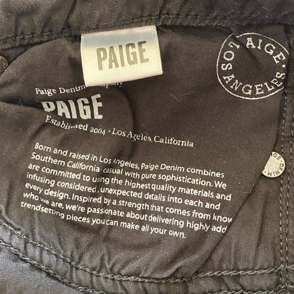 PAIGE SKYLINE SKINNY BLACK DENIM JEANS SIZE 27 - Picture 4 of 7